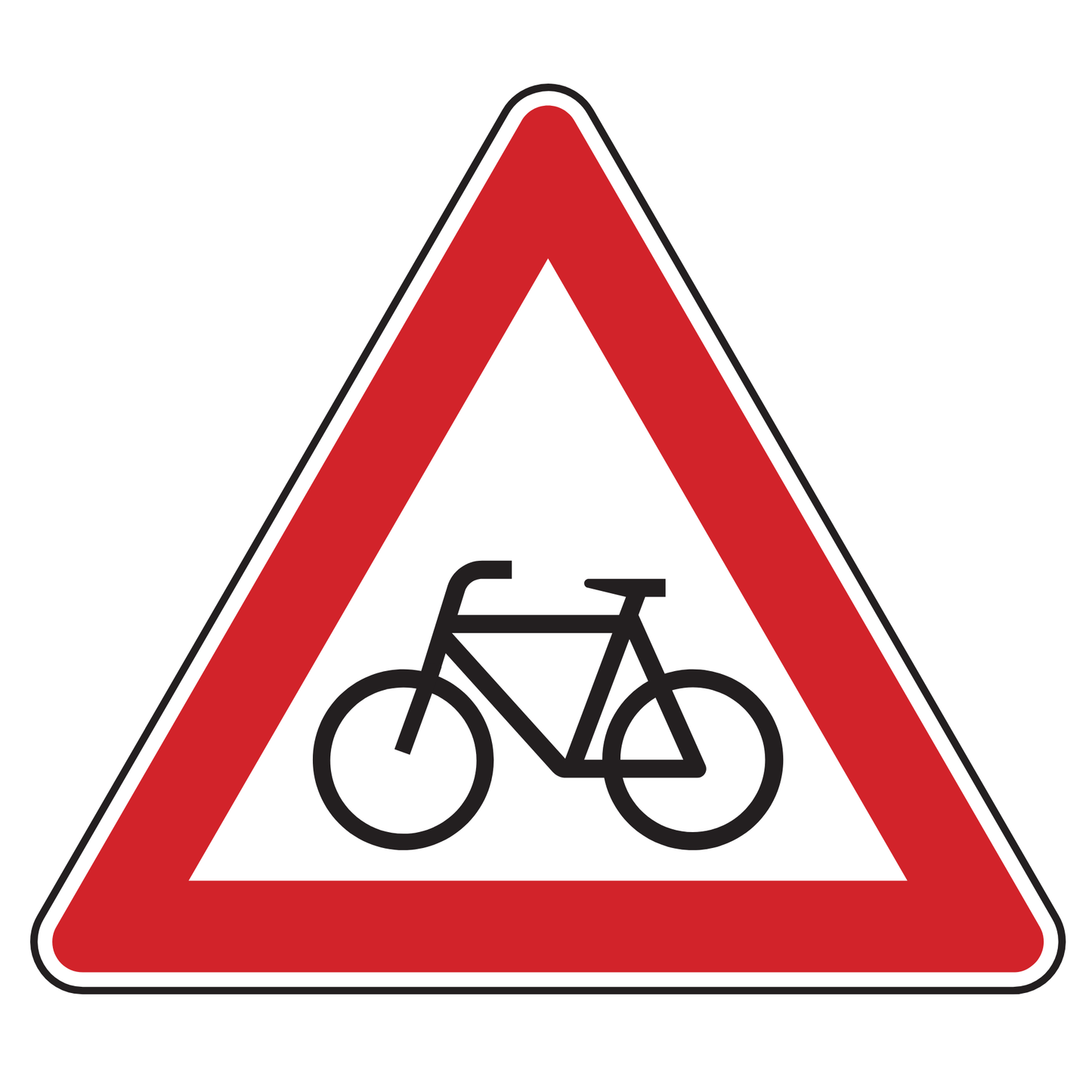 Verkehrszeichen "Radverkehr, Aufstellung rechts" - VZ 138-10