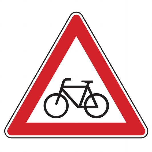 Verkehrszeichen "Radverkehr, Aufstellung rechts" - VZ 138-10