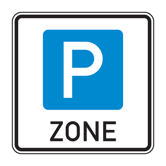 Verkehrszeichen "Parkraumbewirtschaftungszone doppelseitig" - VZ 314.14