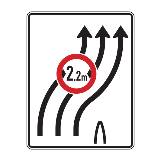 Verkehrszeichen "Verschwenkungstafel mit Zeichen 264" - VZ 515-22