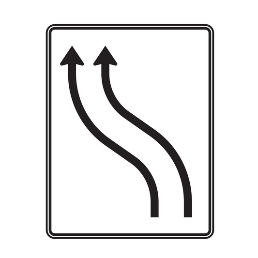 Verkehrszeichen "Verschwenkungstafel nach Zeichen 511-11" - VZ 511-11