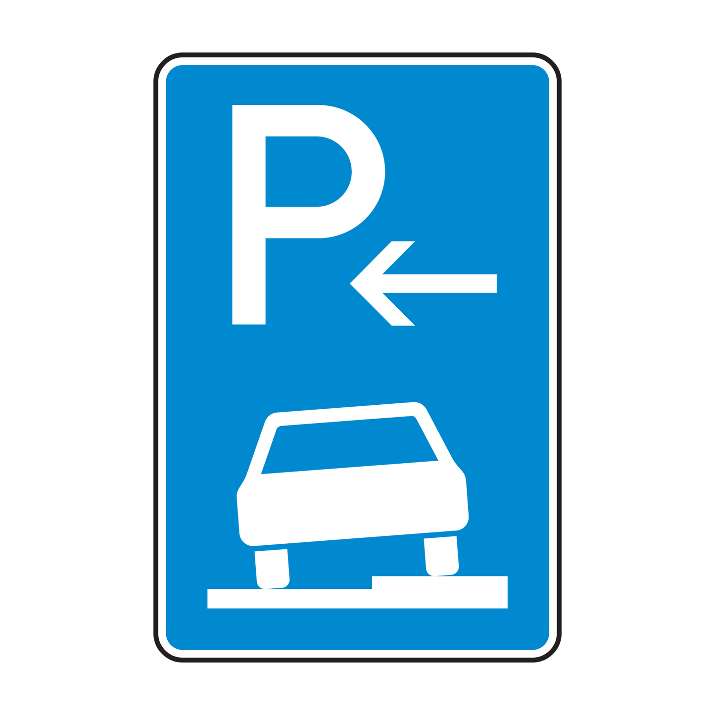 Verkehrszeichen "Parken auf Gehwegen" - VZ 315-56