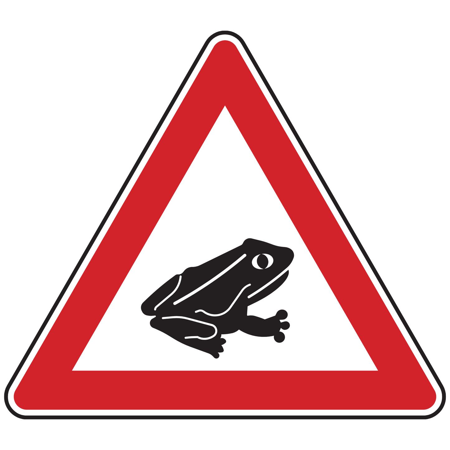 Verkehrszeichen "Amphibienwanderung, Aufstellung links" - VZ 101-24