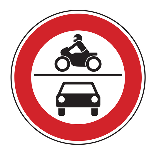 Verkehrszeichen "Verbot für Kraftfahrzeuge" - VZ 260