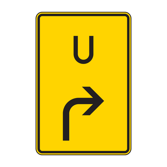 Verkehrszeichen "Ankündigung oder Fortsetzung der Umleitung, Vorankündigung rechts" - VZ 455.1-20